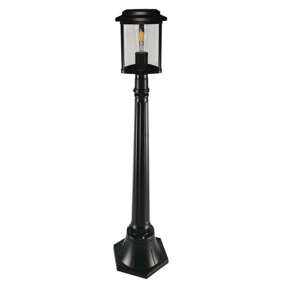Φανάρι Δαπέδου Tes LED Ε27 20W 101cm Μαύρο IP23 VK/03203/100/B