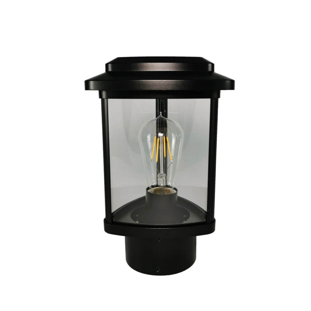 Φανάρι Δαπέδου Tes LED Ε27 20W 10cm Μαύρο IP23 VK/03203/30/B
