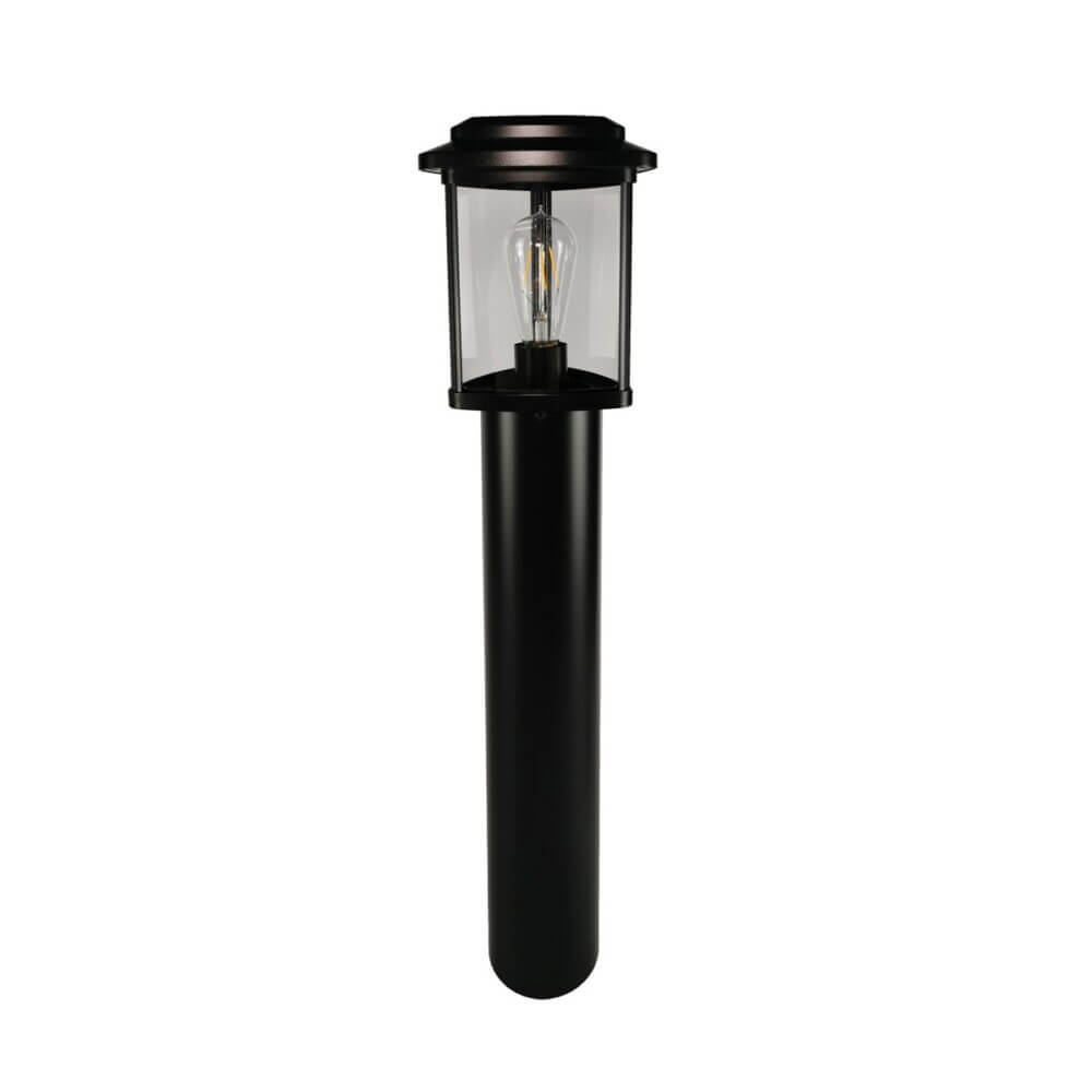 Φανάρι Δαπέδου Tes LED Ε27 20W 80cm Μαύρο IP23 VK/03203/80/B
