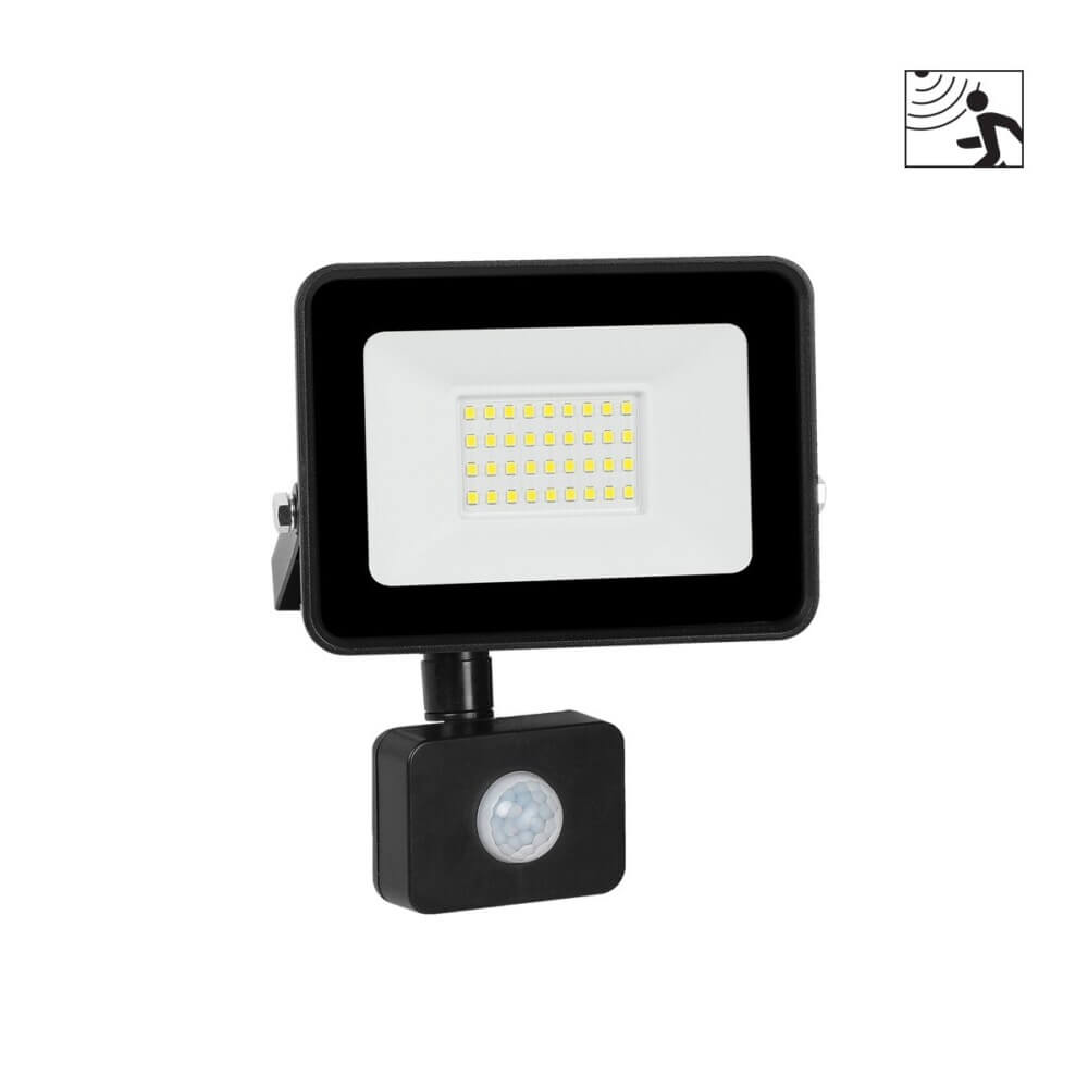 Προβολέας Artes LED 30W 6500K 16x18cm Μαύρο VK/02250/B/D/MS