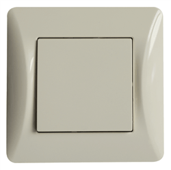 Διακόπτης Μονός Αλερετούρ 2M H-SERIES 10A/250V Ιβουάρ