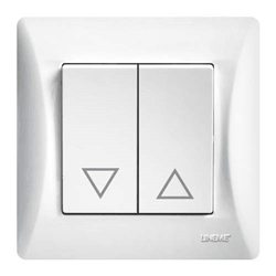 Μπουτόν Ρολλών 2M H-SERIES 10A/250V Λευκό