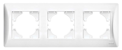 Πλαίσιο Τριπλό PVC Κάθετο H-Series 8.5×22.8cm Λευκό