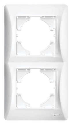 Πλαίσιο Διπλό PVC Κάθετο H-Series 8.5×15.5cm Λευκό