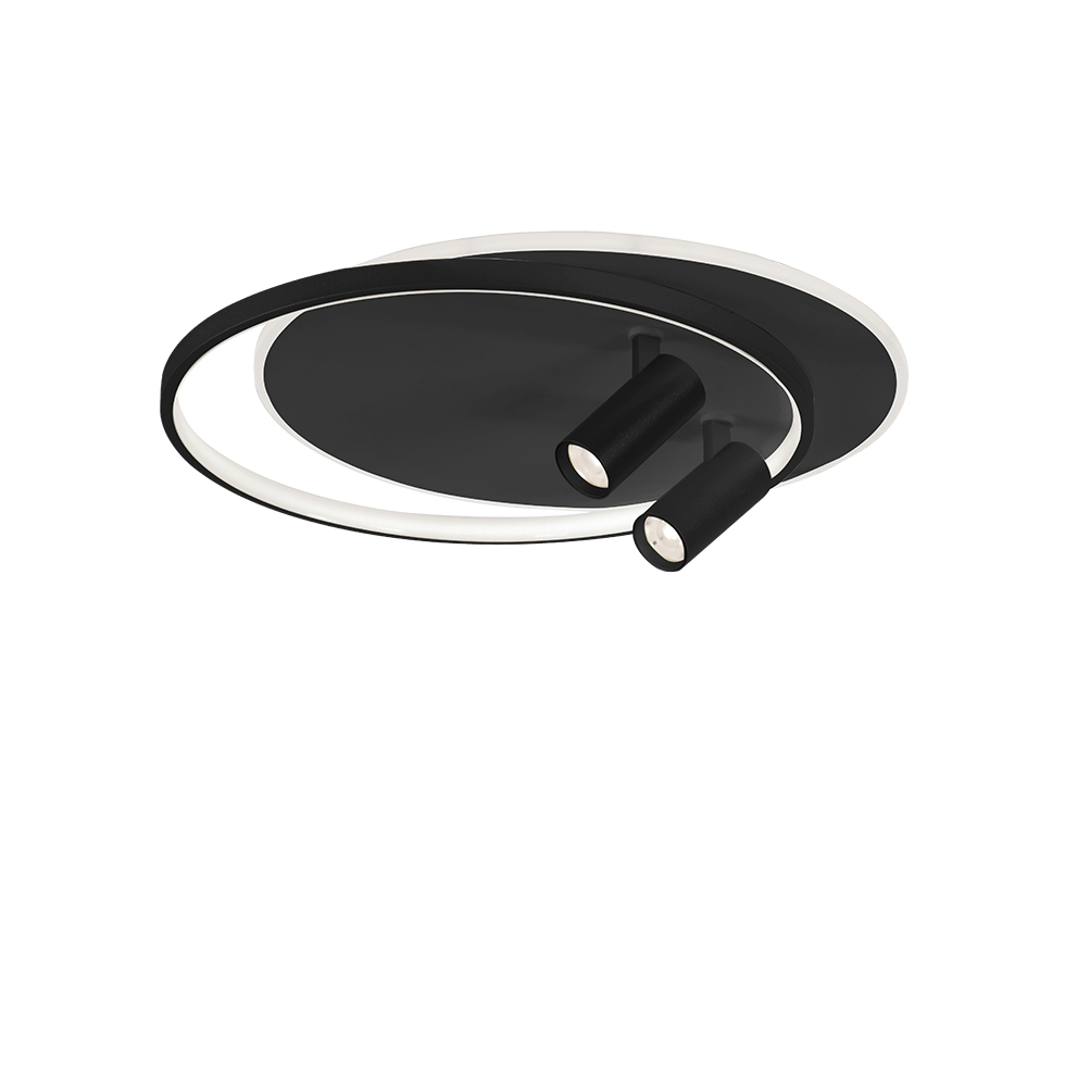 Φωτιστικό Οροφής SMART LED 61W 3000K 50cm Μαύρο
