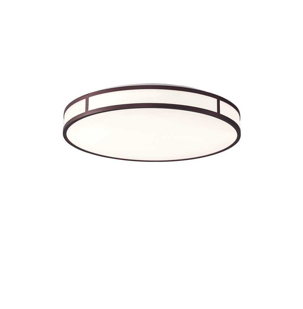 Πλαφονιέρα PIEDRO LED 40W 3000K 40cm Λευκό-Καφέ