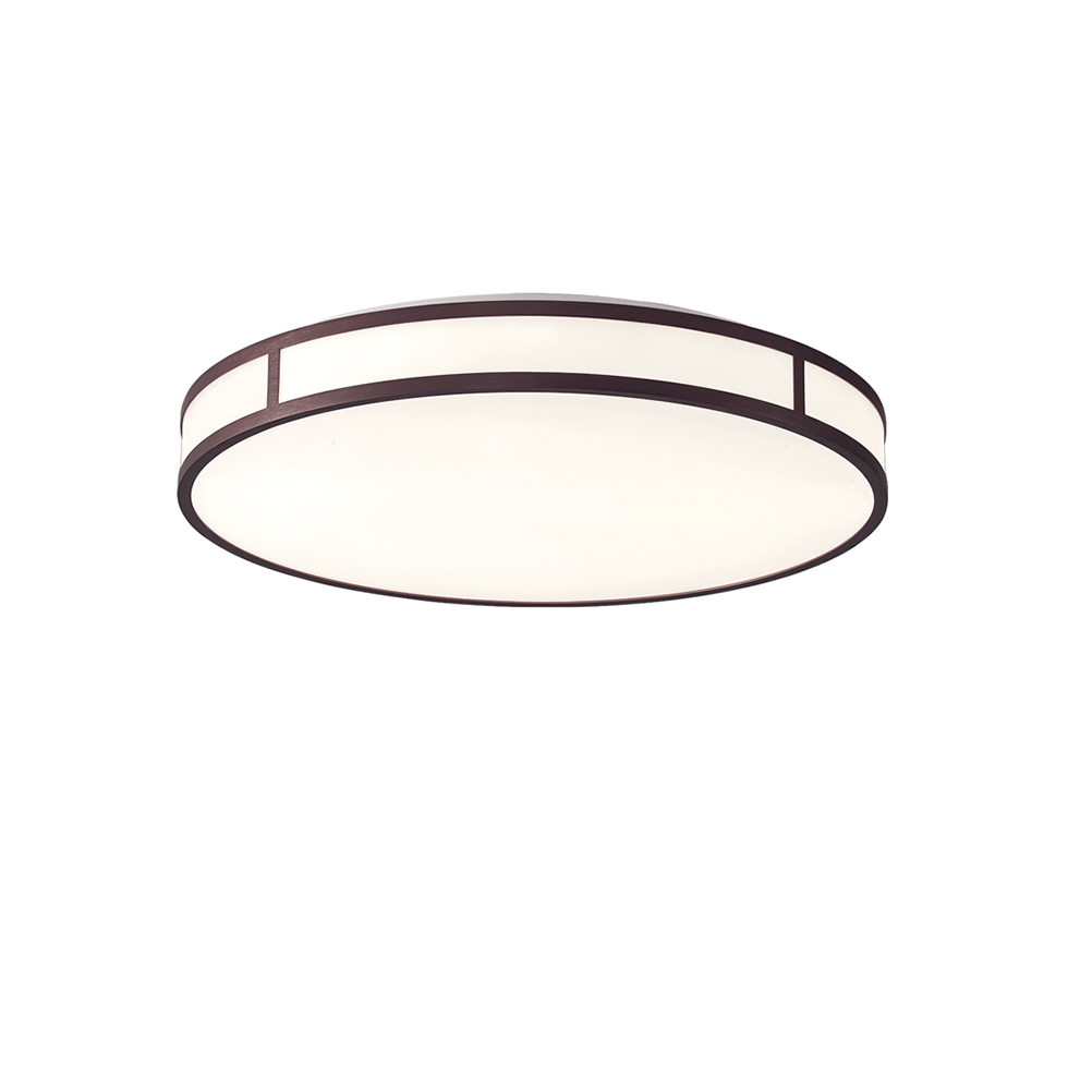Πλαφονιέρα PIEDRO LED 45W 3000K 50cm Λευκό-Καφέ