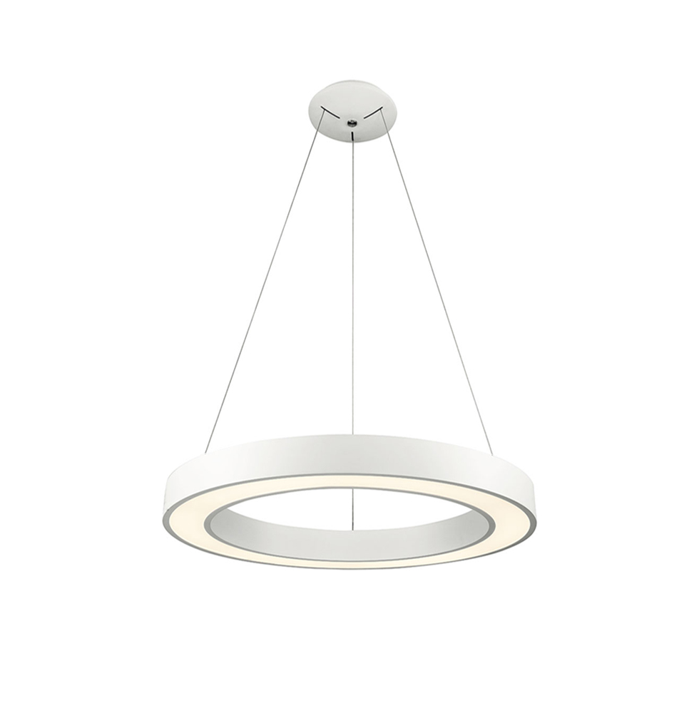 Κρεμαστό Μονόφωτο APOLLO LED 38W 3000K 50cm Λευκό