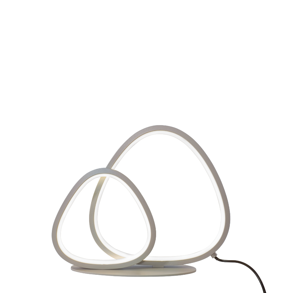 Επιτραπέζιο Φωτιστικό Helix LED 15W 3000K 28.5cm Ασημί