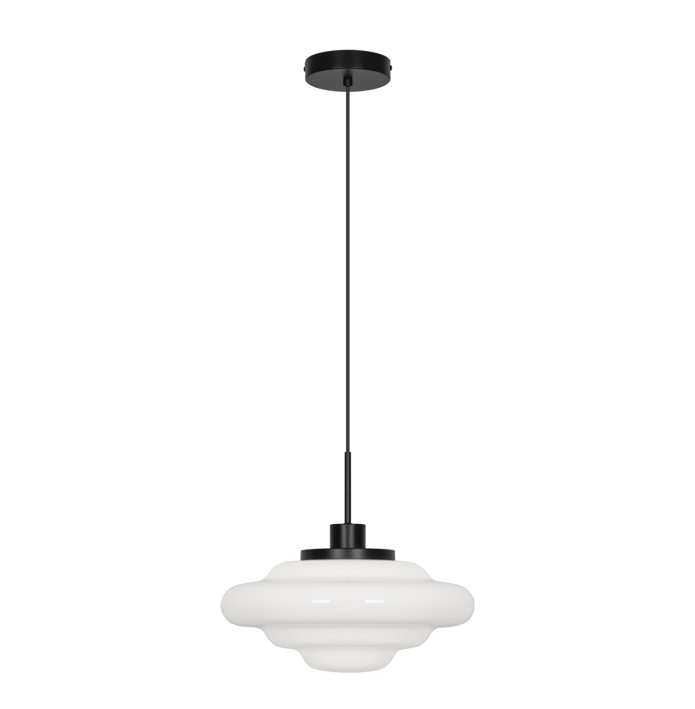 Κρεμαστό Μονόφωτο ELSA E27 40W 35x150cm Λευκό-Μαύρο