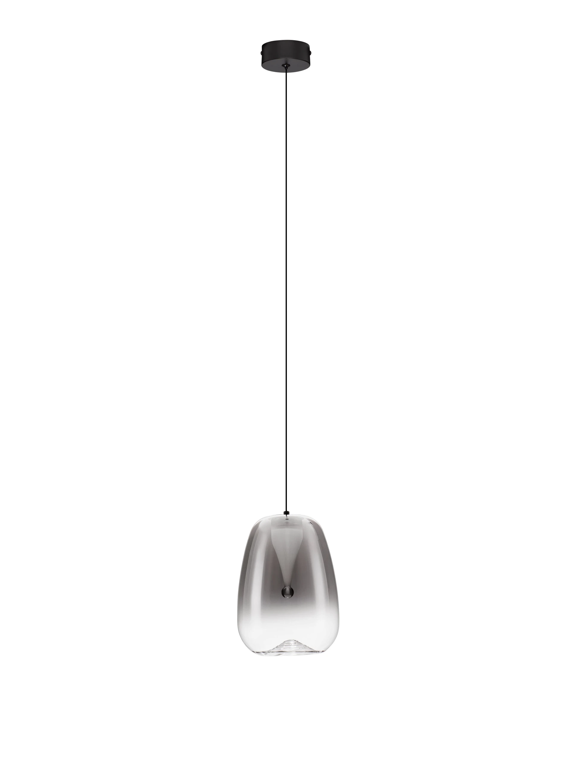 Κρεμαστό Μονόφωτο OBLO LED 3W 3000K 16cm Γκρι
