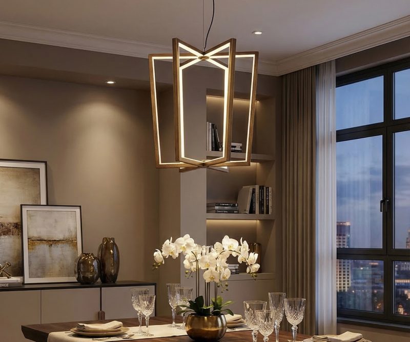 Κρεμαστό Φωτιστικό LED 50W Π:85cm Μεταλλικό