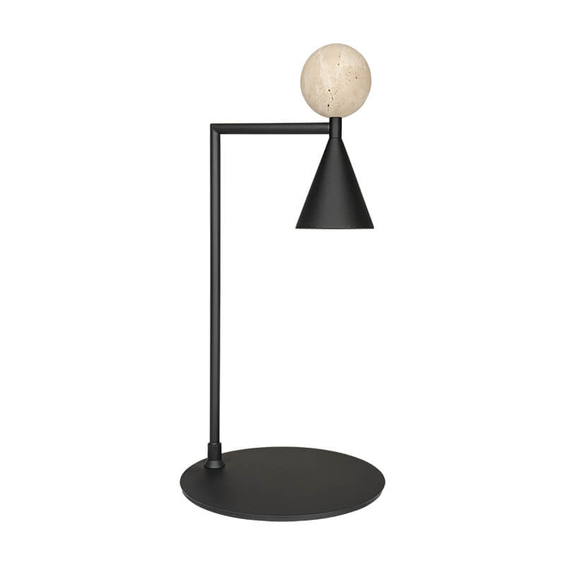Πορτατίφ MARA LED 12W 3000K 22x46cm Πέτρα-Μαύρο