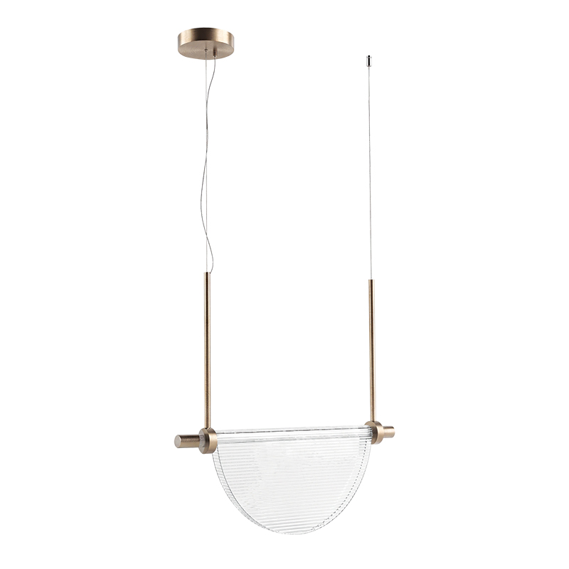 Κρεμαστό Φωτιστικό VERSA LED 9W 2700/3000K Triac 36cm σε Διάφανο Γυαλί