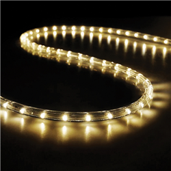 Απλή Φωτοσωλήνα Δικάναλη Jolylight LED 36L/m Θερμό Φως 100m Διάφανο