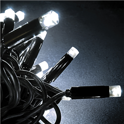 Λαμπάκια Jolylight LED 100L 7.2W Ψυχρό 11.5m Μαύρο Καουτσούκ