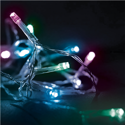 Λαμπάκια Jolylight LED 200L 6W RGB Παστέλ 23m Διάφανο με Κοντρόλ