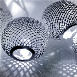 Γιρλάντα Μπάλες Jolylight LED 10L 3.5V Ψυχρό Φως 1.5m Διάφανο