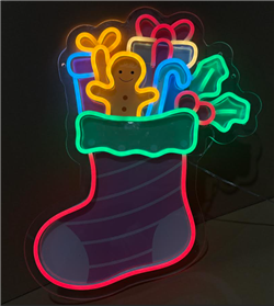 Mini Φωτοσωλήνα Μπότα Jolylight Neon LED 100L/m Multi Φως 32x42cm