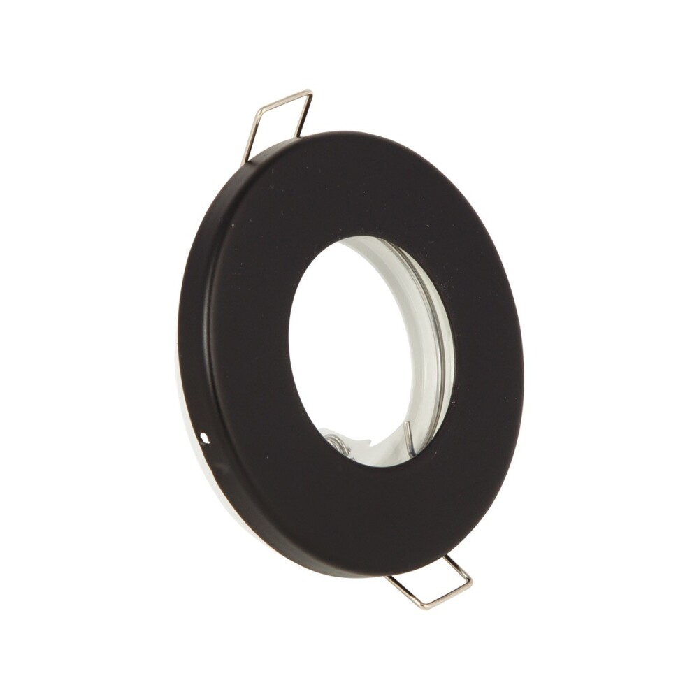 Σποτ Χωνευτό Σταθερό Woof GU5.3 ΜΑΧ 12W Δ:8.5cm Στρογγυλό Μαύρο