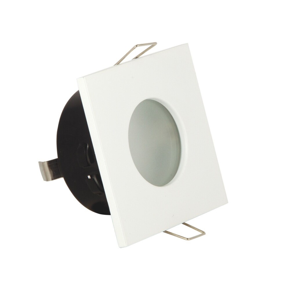 Σποτ Χωνευτό Σταθερό Primo GU5.3 ΜΑΧ 12W Δ:8.4cm Tετράγωνο Λευκό