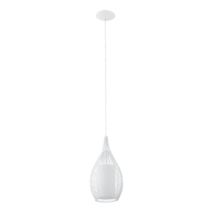 Κρεμαστό Μονόφωτο RAZONI E27 60W Δ:19cm Λευκό