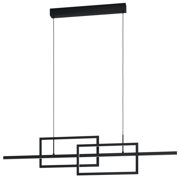 Κρεμαστό Φωτιστικό σε Ράγα PUEBLA LED 32.5W 3000K M:115cm Μαύρο