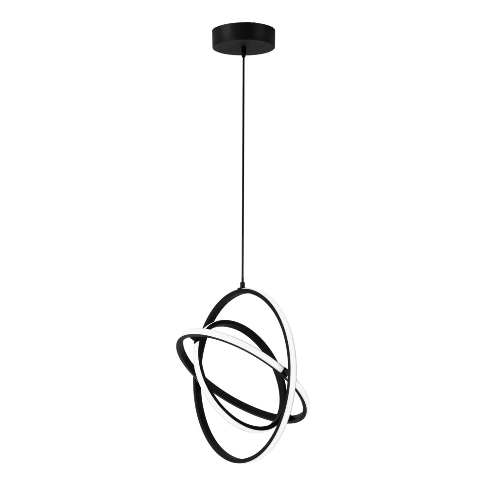 Κρεμαστό Φωτιστικό Retornio LED 40W 3000K Δ:50cm Μαύρο