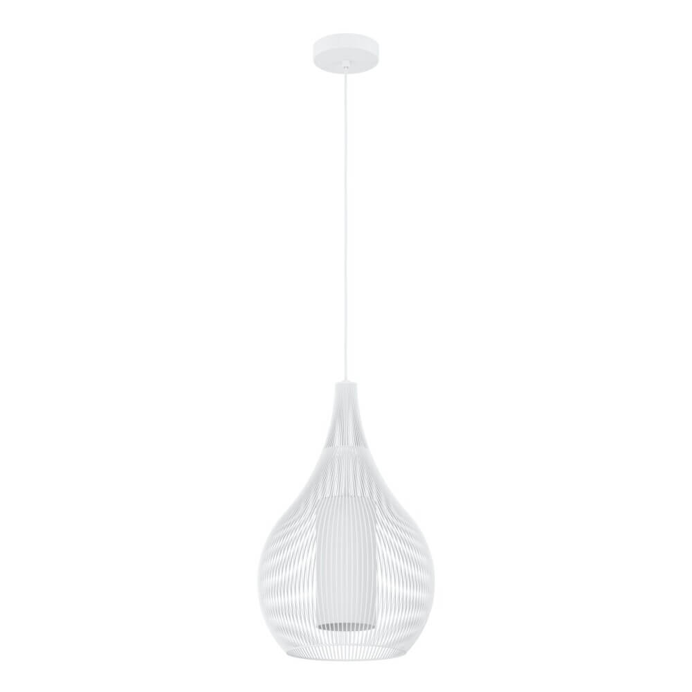 Κρεμαστό Μονόφωτο RAZONI 1 E27 40W Δ:32.5cm Λευκό