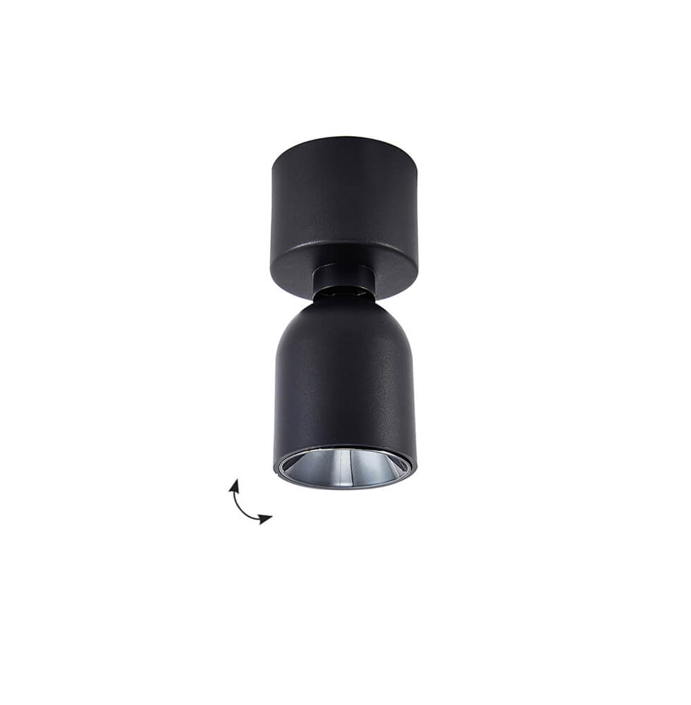 Σποτ Οροφής Lot LED 7W 3000K Δ:6.2cm Μαύρο