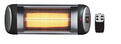 Θερμάστρα Σωλήνα Quartz 2500W 92x20cm 20m² & 3 Βαθμίδες Θέρμανσης Τηλεχειριζόμενη