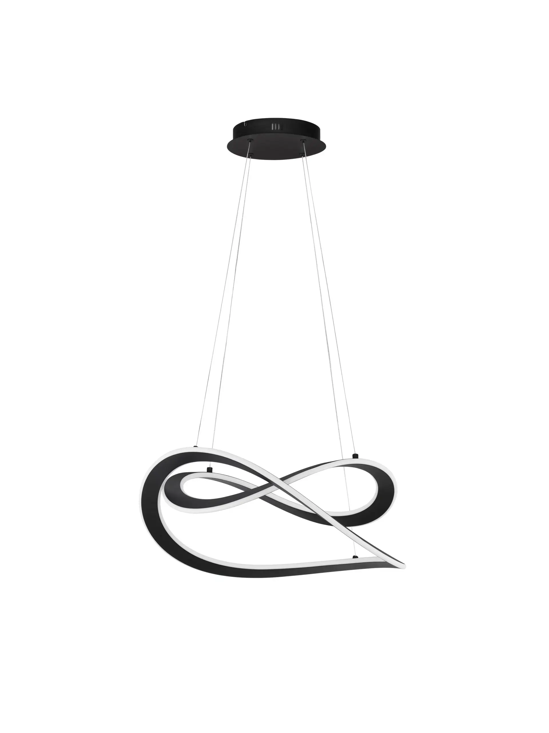 Κρεμαστό Φωτιστικό Celestia LED 87W 3000K Δ:60cm Μαύρο