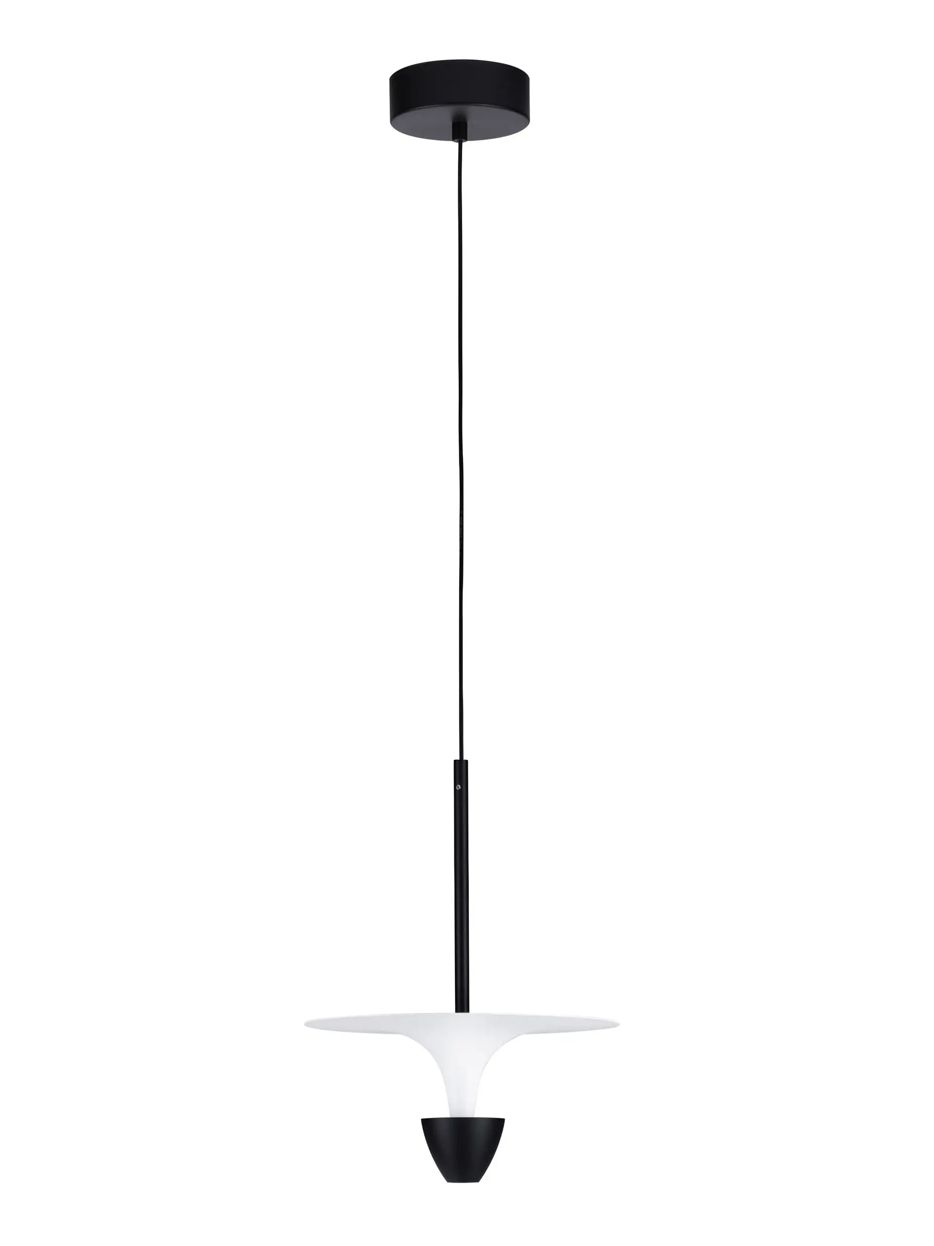 Κρεμαστό Φωτιστικό Luet LED 11W 3000K Δ:26cm Μαύρο-Λευκό