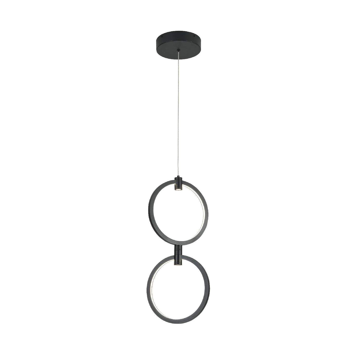 Κρεμαστό Φωτιστικό Lilo LED 26W 2800-3200-4000K 25+25cm Μαύρο