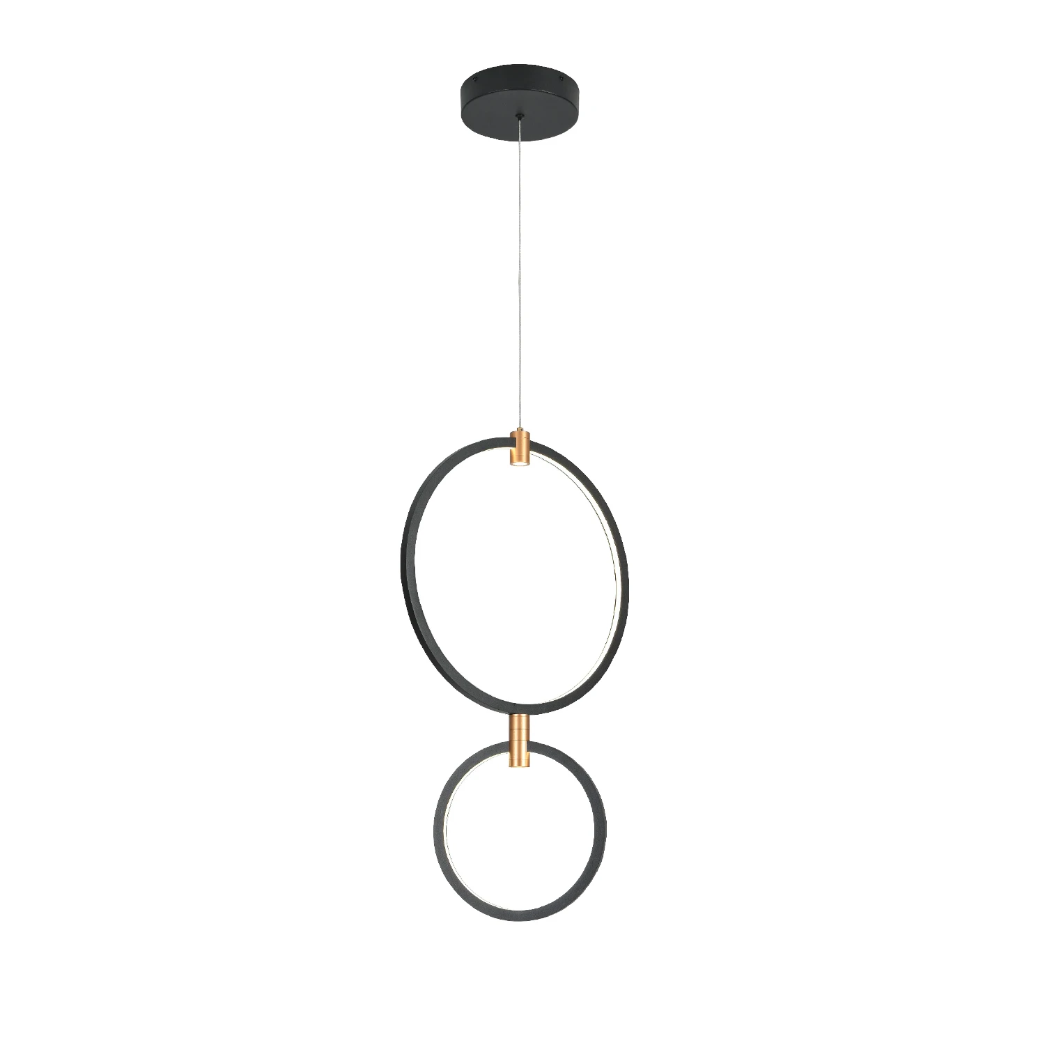 Κρεμαστό Φωτιστικό Twin LED 30W 2800-3200-4000K 40+25cm Μαύρο